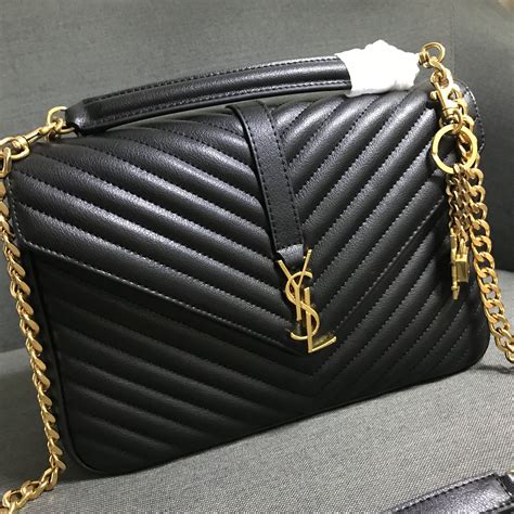 black and gold ysl bag|yves saint laurent tote bag.